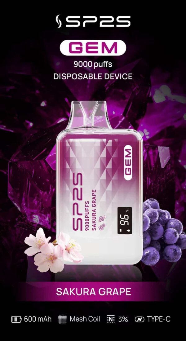 110.jpg SP2S GEM 9000 PUFFS 拋棄式電子煙 一次性霧化桿推薦