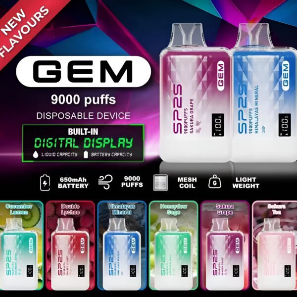 SP2S GEM 9000 PUFFS SP2S-GEM-9000-PUFFS