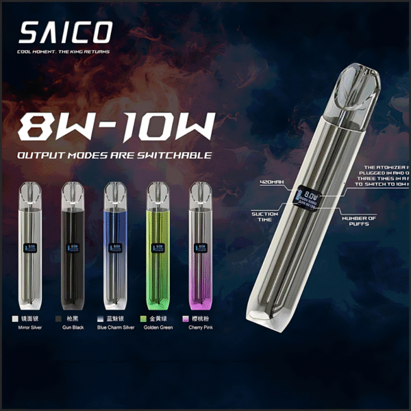 saico鋅合金主機 現貨 SAICO 主機 炫刻霧化桿推薦 鋅合金煙機 通用悅刻Relx一代煙彈