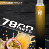 爅嘶拋棄式電子煙百香果海报 新品上市 Mso 7800 Puffs拋棄式電子煙 爅嘶大容量7800口一次性霧化桿