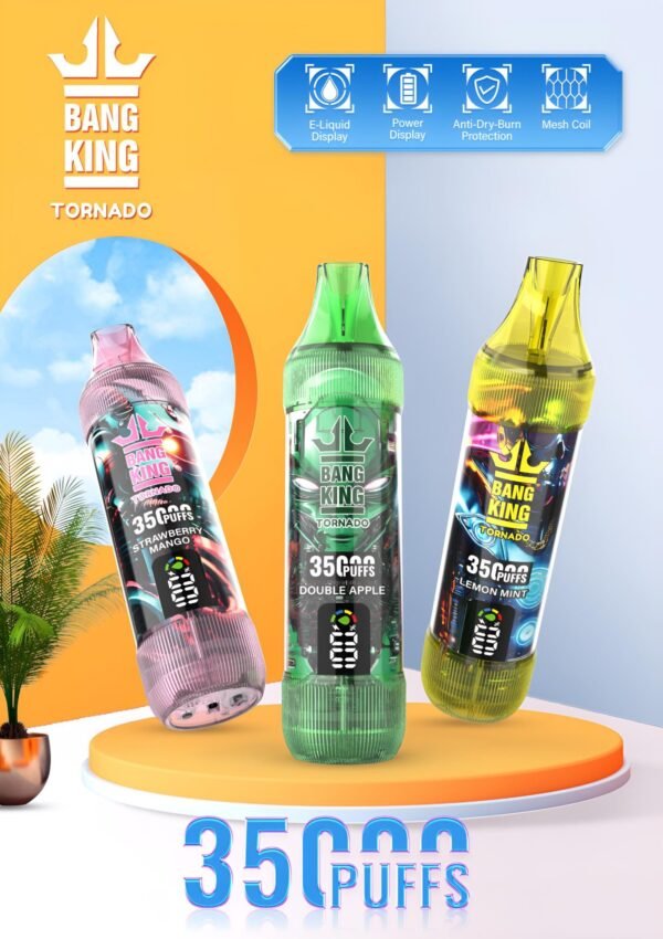 bang一次性電子煙-scaled-1.jpg Bang King 35000 Puffs 大容量拋棄式電子煙 歐美爆款
